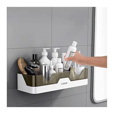 Imagem de CFGH6FDF Prateleiras de banheiro Rack de armazenamento de vaso sanitário de camada única rack de armazenamento simples de plástico balcão de cozinha rack de armazenamento de plástico rack de