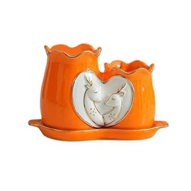 Imagem de CFGH6FDF Suporte de talheres elegante para utensílios, organizador de talheres com bandeja de drenagem e suporte de utensílios de cozinha