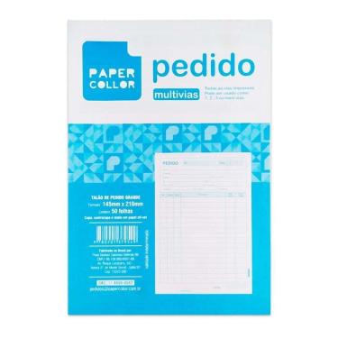 Imagem de Bloco De Pedido Talão Grande 50 Folhas 145X210Mm