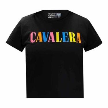 Imagem de Camiseta Cavalera Feminina Folded Sleeves Preta-Feminino