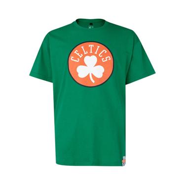 Imagem de Camiseta Básica Masculina Estampada Plus Size Boston Celtics Verde N590A - NBA