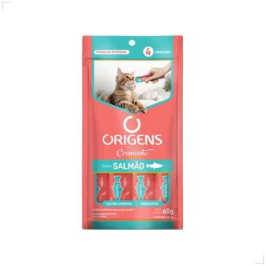 Imagem de Petisco Origens Para Gatos Creminho 60g Sabor:Salmão, Salmão