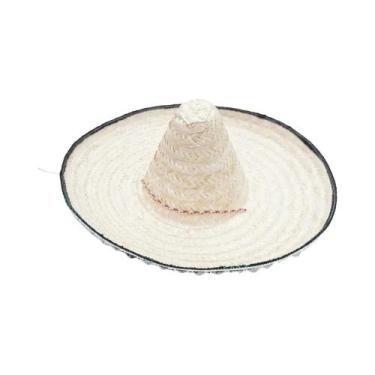 Imagem de Chapéu De Palha Colorido De Aba Larga Para Festas De Verão, Proteção S