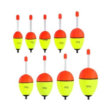 Imagem de Bóia De Pesca Noturna De Alta Visibilidade 5 Peças EVA Com Fita Dupla 