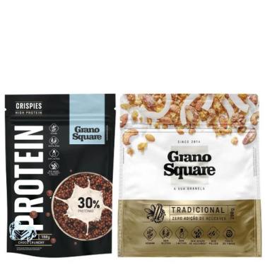 Imagem de Kit 1 Crispies Choco Crunchy Proteina e 1 Granola Zero Açucar 180gr Ve