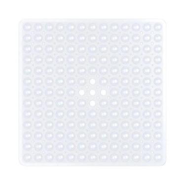 Imagem de Tapete Antiderrapante Para Banho 53x53cm Com Ventosas PVC Quadrado, Ta