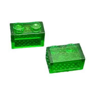 Imagem de 40 Peças Blocos De Montar DIY 1x2 Pontos ABS Educacionais Criativos Co