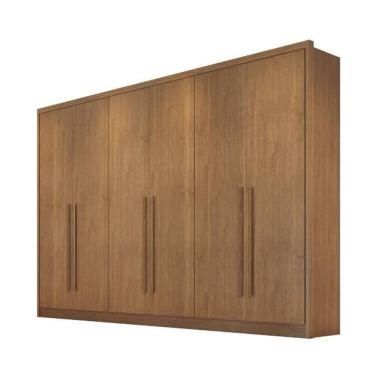 Imagem de Guarda Roupa Casal 100% Mdf 6 Portas 8 Gavetas - Livorno-cumaru - Móveis Horizonte