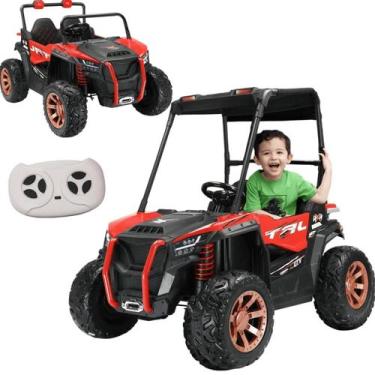 Imagem de Carro Importway UTV Elétrico Infantil Vermelho 12V Controle Remoto