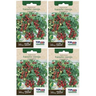 Imagem de 4X Sementes De Tomate Cereja (Samambaia) TOPSEED
