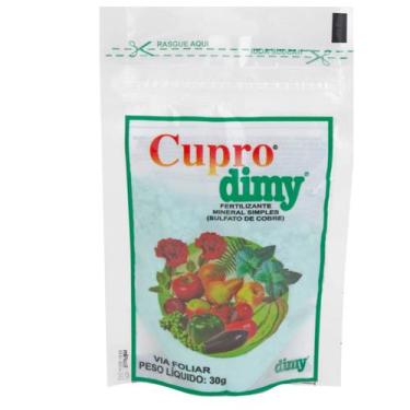Imagem de Fertilizante Antifungos Cupro Sulfato de Cobre (30g) DIMY