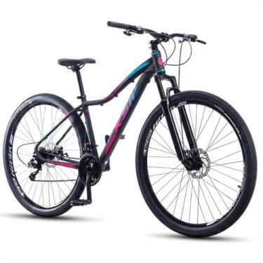 Imagem de Bicicleta Aro 29 Ksw Mwza 21 Velocidades Feminina, Preto, Rosa, Azul