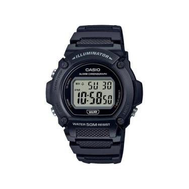 Imagem de Relógio CASIO masculino digital preto W-219H-1AVDF