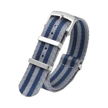 Imagem de Pulseira De Relógio Em Lona De Nylon 18mm 20mm 22mm 24mm Com Listras T
