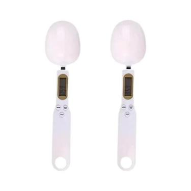 Imagem de Balança Digital De Cozinha Ajustável Com Colher Medidora Para Café, Co