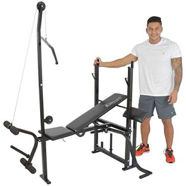 Imagem de Poli Sports Academia Banco Supino com torre e crucifixo Preta