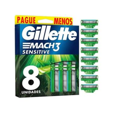 Imagem de Carga para Aparelho de Barbear para Pele Sensível Gillette Mach3 Sensi