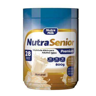 Imagem de Nutra Senior +50 Premium ZERO AÇUCAR e ZERO LACTOSE 800g - 28 Vitaminas e Minerais-Unissex