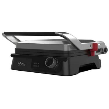 Imagem de Grill Elétrico Multiuso Inox 2 em 1 127V 1200W Oster, 110V