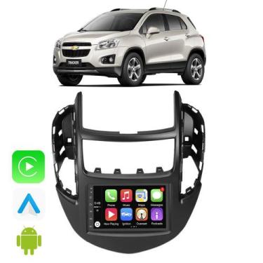 Imagem de Kit Central Multimidia Carplay Android Auto Tracker 2013 A 2016 7" Com