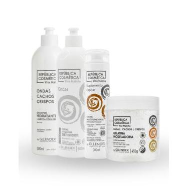 Imagem de Kit Vixe Mainha Gllendex  Definição Hidratação e Nutrição, Cabelo Ondu