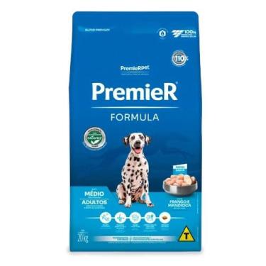 Imagem de Ração Premier Fórmula Cães Adultos Raças Médias Frango 20Kg