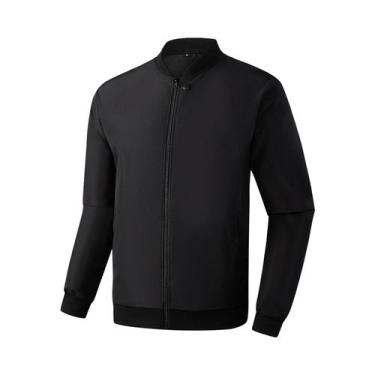 Imagem de Jaqueta Masculina Casual de Cor Sólida - Primavera/Outono - Gola de Be