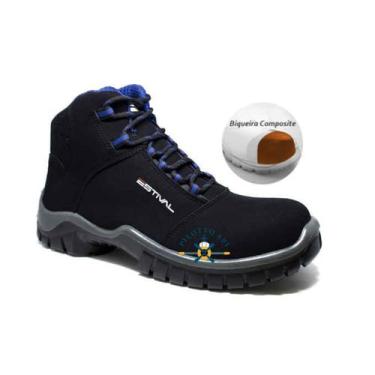Imagem de Botina en10073s2 micofibra preto e azul composite estival ca 42555, AZ