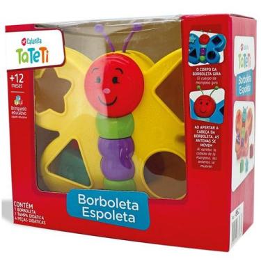 Imagem de Brinquedo Borboleta Espoleta Amarelo Tateti Calesita 0862