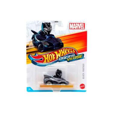 Imagem de Carrinho Hot Wheels Racer Verse Marvel Black Panther - HKB97, Preto