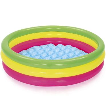 Imagem de Piscina Inflavel 62 Litros com 3 Aneis Coloridos 120x25cm - 51104 - BESTWAY