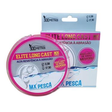 Imagem de Linha Monofilamento Elite Long Cast Rosa 300m 0,33 - mx pesca
