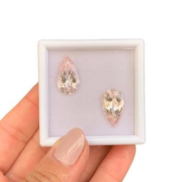 Imagem de Morganita Gota Par 12,29ct - SP GEMAS