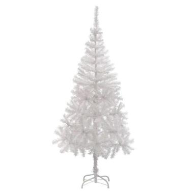 Imagem de Arvore de Natal Branca 1,80 Metros 600 Galhos Pinheiro Luxo - KLIZZ