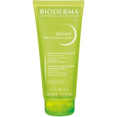 Imagem de Bioderma Sébium Gel Moussant Actif 200ml Gel de Limpeza Facial Control