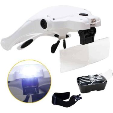 Imagem de Óculos Lupa de Cabeça Profissional C/ Led 5 lentes Estetica - B-max, B