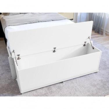 Imagem de Baú Banco Elena Porta Itens Branco - Mobiliar Home Shop