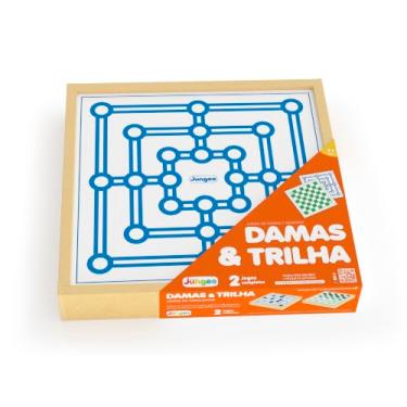 Imagem de Jogo de Damas e Trilha Junges Branco