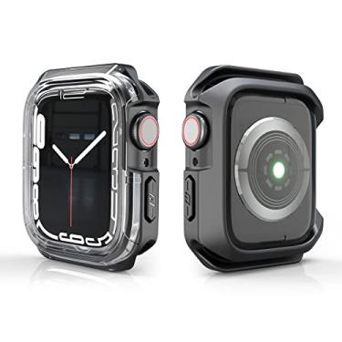 Imagem de Capa Case shock proof Para Apple Watch series + pelicula de gel tamanhos 41/40/44/45 MM (45MM)