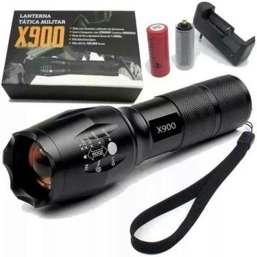 Imagem de Lanterna Tática Militar X900 Recarregável Police Com Zoom