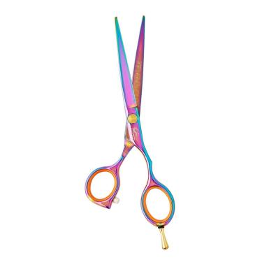 Imagem de Tesoura Profissional Umi Fio Navalha DY-55C Colorida
