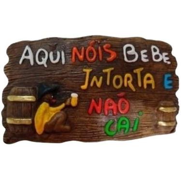 Imagem de Placa De Churrasco Decorativa - Aqui Nóis Bebe, Intorta E...