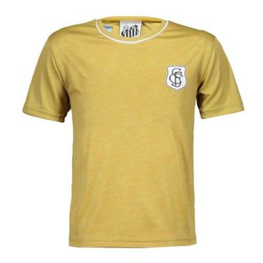 Imagem de Camiseta Braziline Santos Vivid Infantil - Dourado 04