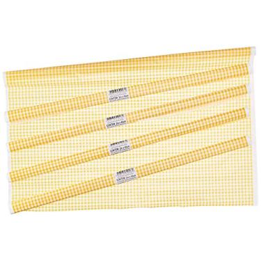 Imagem de Plástico Para Encapar 2M 45Cm Xadrez Amarelo Pacote Com 05-68130