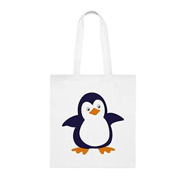 Imagem de Sacola de pinguim de bebê, presente de pinguim de bebê, bolsa de ombro de pinguim de bebê, sacos reutilizáveis de pinguim de bebê, ideia de presente de cesta de natal de aniversário,