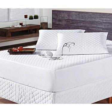 Imagem de Protetor para Colchão Casal Padrão Impermeável Matelado - Branco