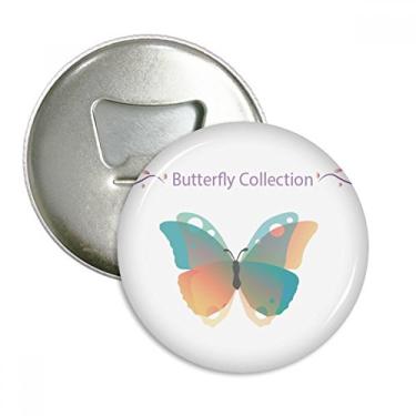 Imagem de Coleção Baby Pink & Blue Butterfly Abridor de garrafas com ímã de geladeira emblema multifuncional