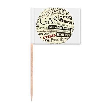 Imagem de Marcadores de palito de dente econômicos com efeito gasolina para decoração de festa