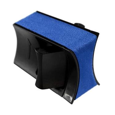 Imagem de Alfanxi Alcantara – Expansor de suporte de copo, limitador, clipe de limite deslizante para compartimento de copo com console de atualização compatível com Tesla modelo 3 modelo Y (azul)