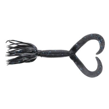 Imagem de "Yamamoto Gary, Twin Tail Hula Grub, 10 cm", preto com floco azul" (tamanho único) (93-10-021)